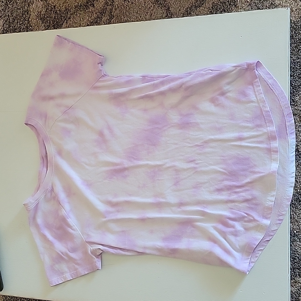 Cat & jack purple tie dye shirt